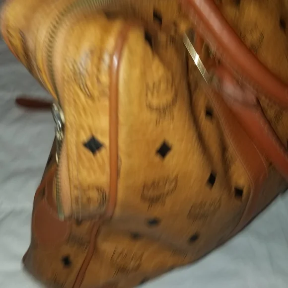 VINTAGE  MCM luggage  laptop carry on detachable strql bag - Picture 9 of 16